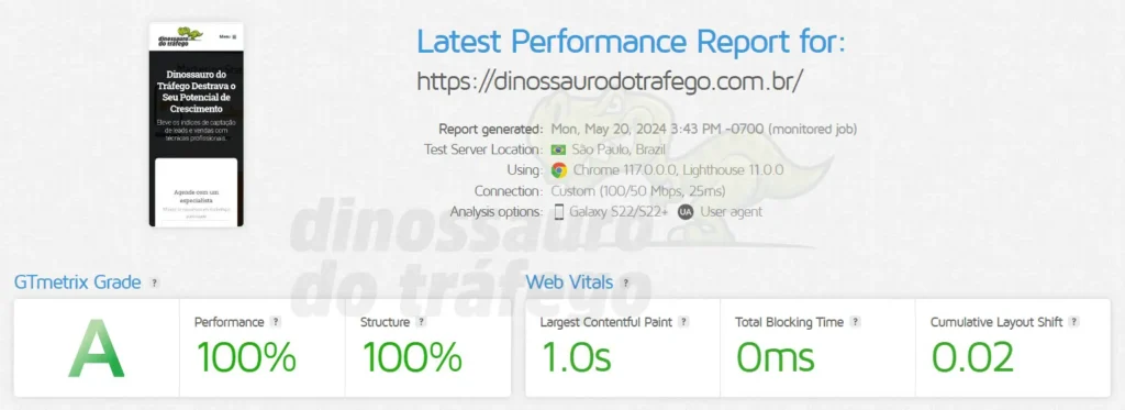 Site Barato em Goiânia/Go 27 GTmetrix Performance 100% - Site Barato Goiânia - 19052024 - 03h21h08s