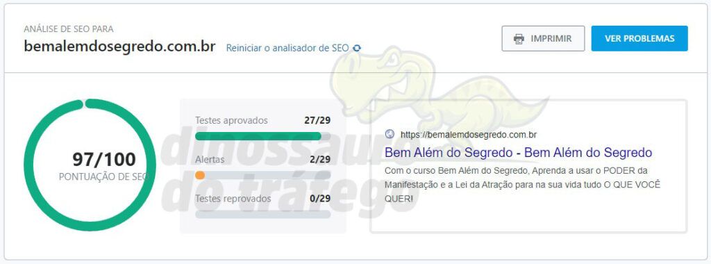 Site Barato em Goiânia/Go 28 Rank Math Pro - Analisador de SEO - Bem Além do Segredo